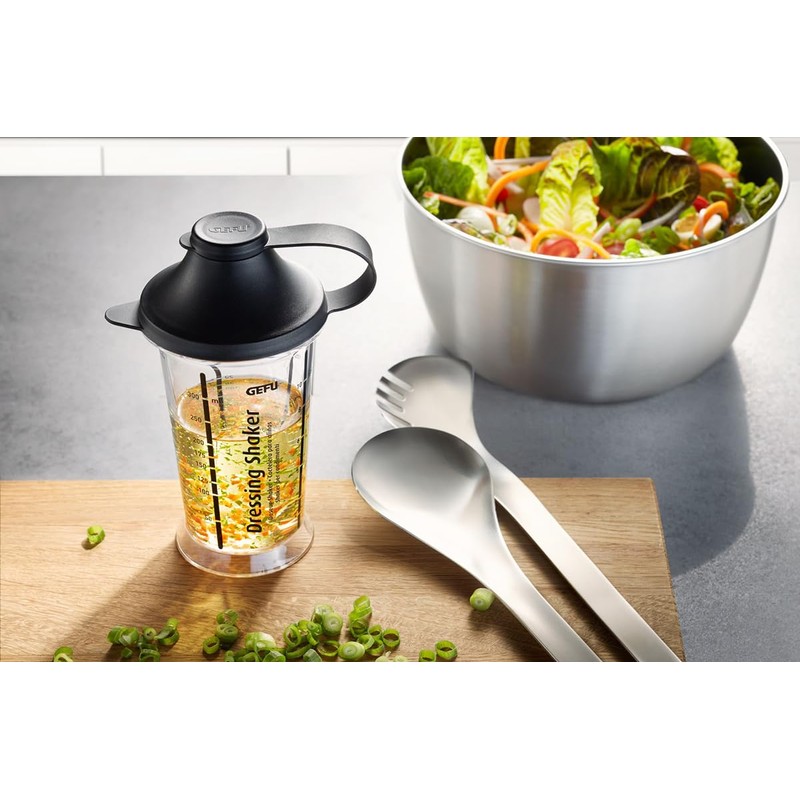 Gefu Mix Up Salad Dressing Shaker, Black