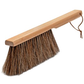Takavu Counter Brush, Bench Brush, Large Dustpan Brush with Beech Wood Handle & Horsehair Bristles Duster, Big Dust Brush for Cleaning Counter, Bench, Furniture, Drafting, Curtains, Bed, Sofa
