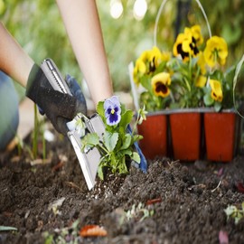 Garden Trowel Hand Shovel for Gardening,Hand Trowel Garden Tool, Stainless Steel Gardening Hand Tools, Small Spade Shovel for Planting Transplanting Weeding Moving and Smoothing Digging