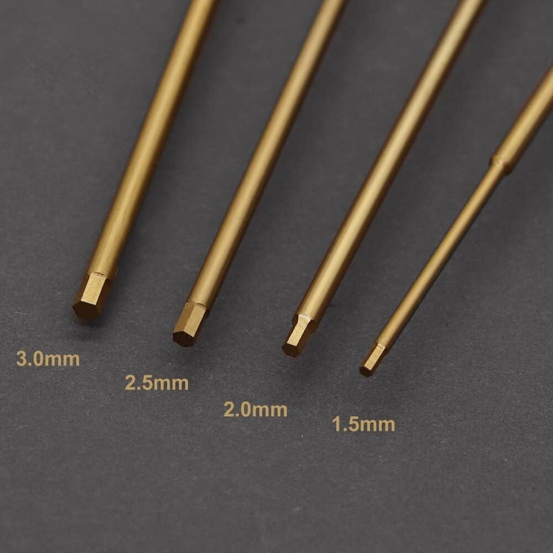 Hexagonal screwdriver set, 4-piece, RC tool set, for RC cars,