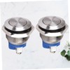 Healeved Stainless Steel Momentary Push Button 16mm Metal Self Reset