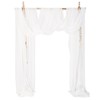 Tewechinb 2 Panels 24Ft Extra Long Wedding Arch Draping Fabric,