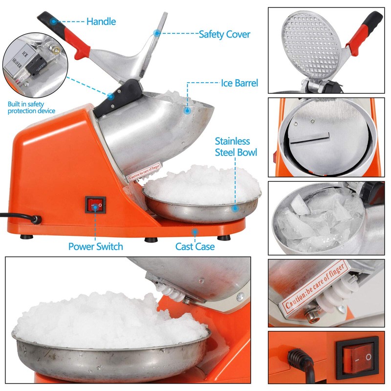 Zedfire, 300W Electric Ice Crusher Machine Shaver Shaved ICEE Snow
