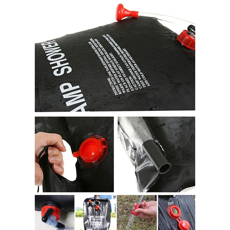 TRIXES 2 x 20 Ltr Camping Shower - Portable Solar