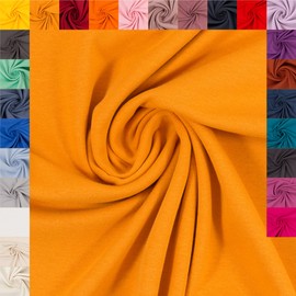 Swafing Heike Elastic Tubular Fabric (Mustard, 0.5 m) - 27 Colours, Cotton & Elastane, Blends in Colour to Vanessa, Maike & Eike Range