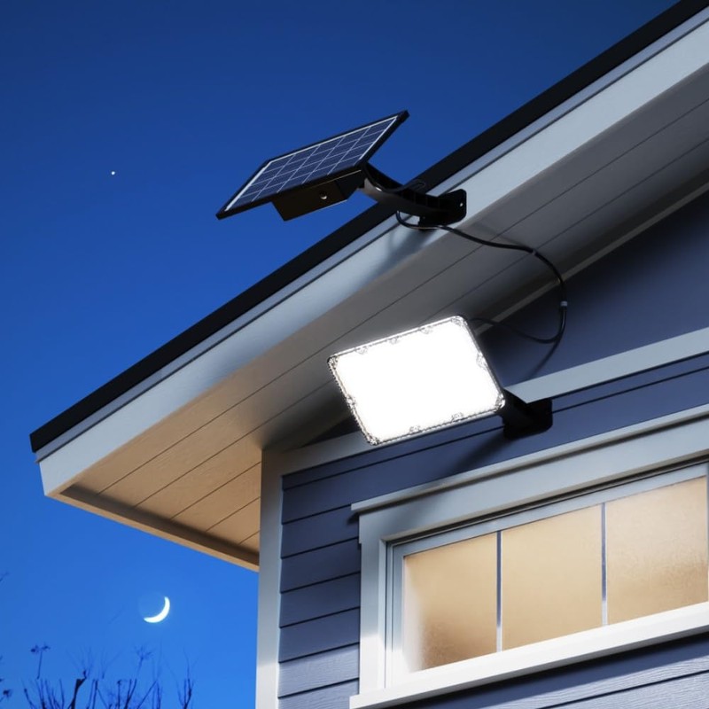 JACKYLED Solar Lights Outdoor 299 LED 1000 Lumens Bright Solar