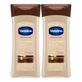 Vaseline Total Moisture - Aceite de gel corporal radiante de cacao - 6.8 oz - 2 paquetes