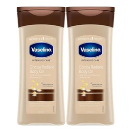 Vaseline Total Moisture - Aceite de gel corporal radiante de cacao - 6.8 oz - 2 paquetes