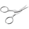 Newest Eyebrow Tweezers Brow Shaping Scissors (Silver)，Eyebrow Scissors