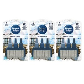 3 X Perfect Scents 3 Scents Fresh Linen Air Freshener Refill - Compatible with 3volution 20ml (3 Pack)