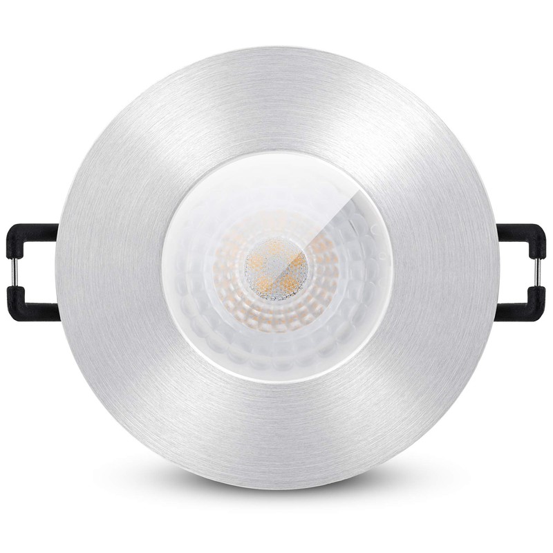 linovum ISASO Recessed Spotlight LED Flat IP65 Brushed Aluminium for