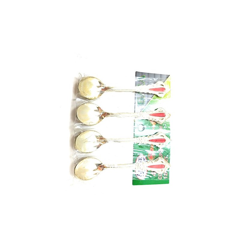 Set of 12 Embellished Spoons for Turkish Coffee or Espresso
