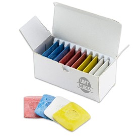10 X Rectangle Tailors Chalk for Sewing by UMTMedia® Fabric Chalk, Dressmakers Chalk, Chalk Pencil for Fabric, Sewing Chalk for Marking Fabric, Taylors Chalk Pencil, Red Blue Yellow White