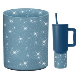 BKBY Glitter Higher Boot, Compatible with Sinple Midern 24/30/40 oz Tumbler with Handle/Trek Pivott, Anti-Scratch Protective Sleeve Bottom Bumper for Sinple Midern Tumbler with Handle