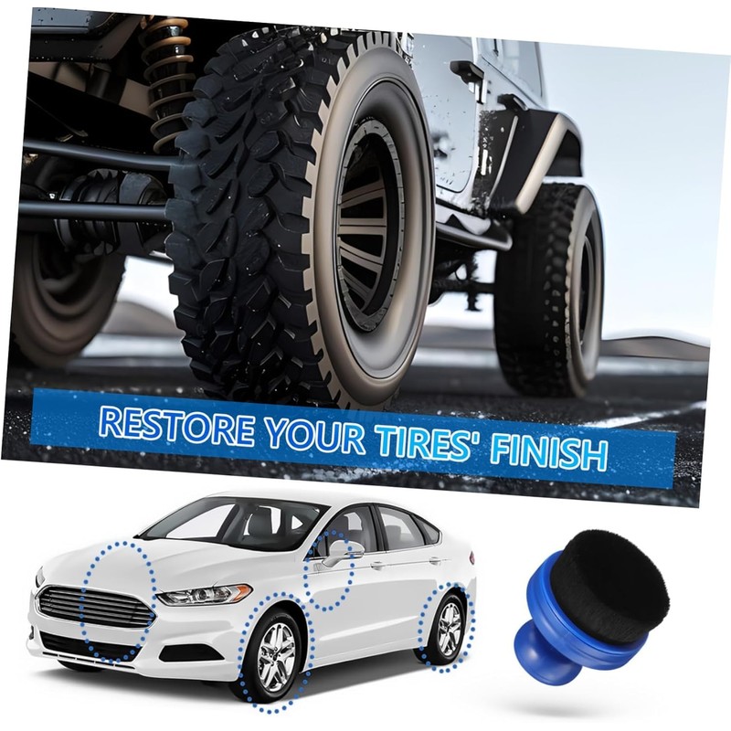 Walquicks 1 Cepillo para Neumáticos de Coche, Herramienta de Limpieza
