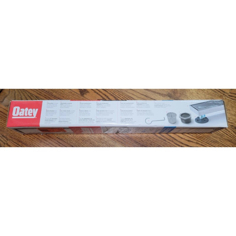 Oatey NEW Oatey Designline Stainless Steel Linear Shower Drain, Square