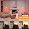 Shenmoyl Battery Operated Wall Sconce Wall Lamp with Amber Lily