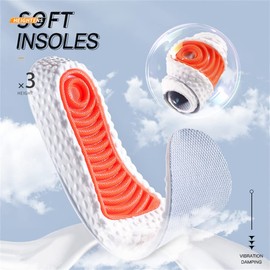 Height Increase Insole Arch Support Elastic Shock Absorbing Sports Shoe Insoles, Heel Lift Inserts Elevator Insoles for Men & Women