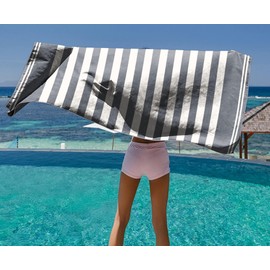 Style Slice Beach Towel Extra Large Microfibre Towel Beach Towels, Lightweight Microfibre Beach Towels for Adults, Travel Towels Quick Dry Large 200x90cm