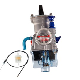Carburetor PWK 32mm for Honda CR80 CR125 Kawasaki KX80 KX125 Suzuki RM80 RM85 Yamaha DT100 DT125 YZ80 YZ125 (with Throttle Cable)