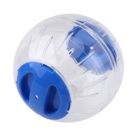 Tomotato Cute Hamster Running Ball, 4.7 Inch Transparent Hamster Crystal Ball Small Exercise Ball Durable Plastic Rat Running Ball for Hamster, Gerbil, Chinchilla (Blue)