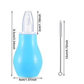 GWAWG 3 Stück Nasensauger Baby Baby Neugeborene Glühbirnenspritze Baby Nase Nasenreiniger Schleimentfernung für Kleinkind Neugeborenen, Blau Gelb Rosa