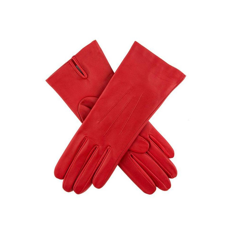 Dents Felicity Women's Silk Lined Leather Gloves COGNAC 6.5