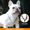 Collar Perros Cadena Consistente,Ajustable y Duradero Collar de Perro Sólido.Acero