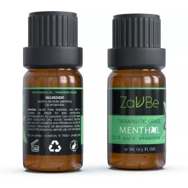 ZAVBE Menthol Breathe Essential Oil Blend 120ml/10ml - Pure, Essential Oil - 10ml (0.3 fl oz)