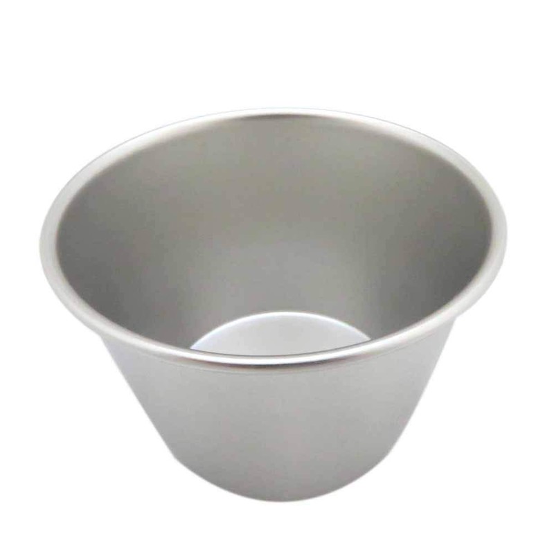 Endoshoji WPL07004 Commercial Pudding Cup, Extra Large, 18-8 Stainless Steel,