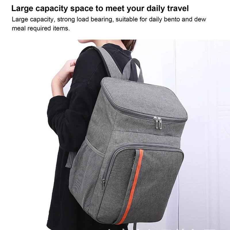 Thermal Insulated Food Delivery Backpack Oxford Cloth and PEVA 18L