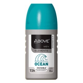 ABOVE Ocean - 72 Hour Antiperspirant Roll-On Deodorant for Men - Lemon, Bergamot, Lavender Scent - 1.7 oz