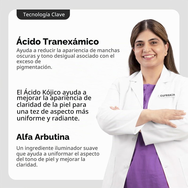 Cureskin - Crema de ácido tranexámico 10% TXA, 15 g/0.5