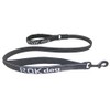 ROK DOG NEW REFLECTIVE NO JOLT SAFETY STRETCH LEAD (BLACK