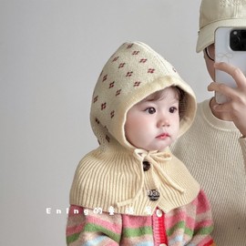 Kids' Balaclava Hat & Neck Warmer Combo - Fall/Winter - Boys & Girls LF2410 - Free Size (Head Circumference 48-52cm, Age Guide) 2-6 Years Old - Grey 3ea