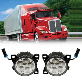 TINWID1919 LED Fog Light Lamp Set Replacement for Kenworth T660 T680 (SET)