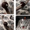 bnafes 18mm/0.7" Furniture Desk Glass Transparent Anti-Collision Suction Cups Sucker