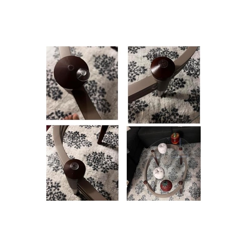 bnafes 18mm/0.7" Furniture Desk Glass Transparent Anti-Collision Suction Cups Sucker