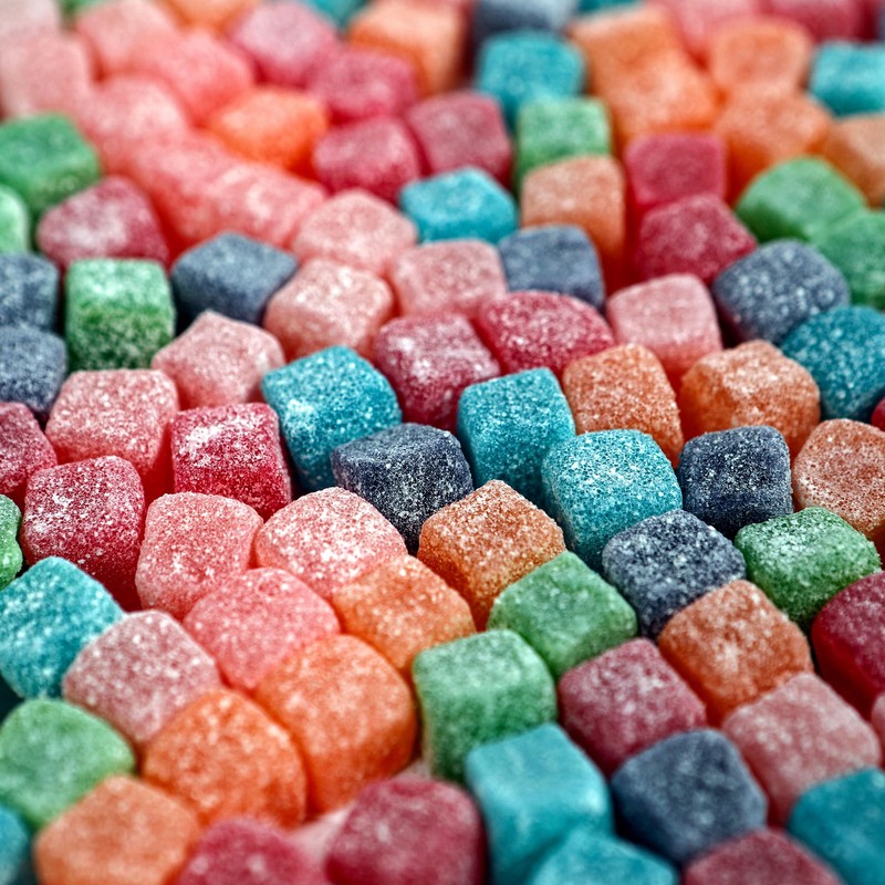 Smarty Stop Sour Chewy Candy Cubes (2 Pound (Pack of