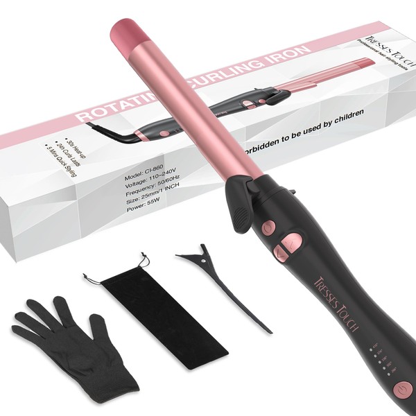 Rotating Curling Iron 1 Inch Automatic Curling Iron, 30s Rapid