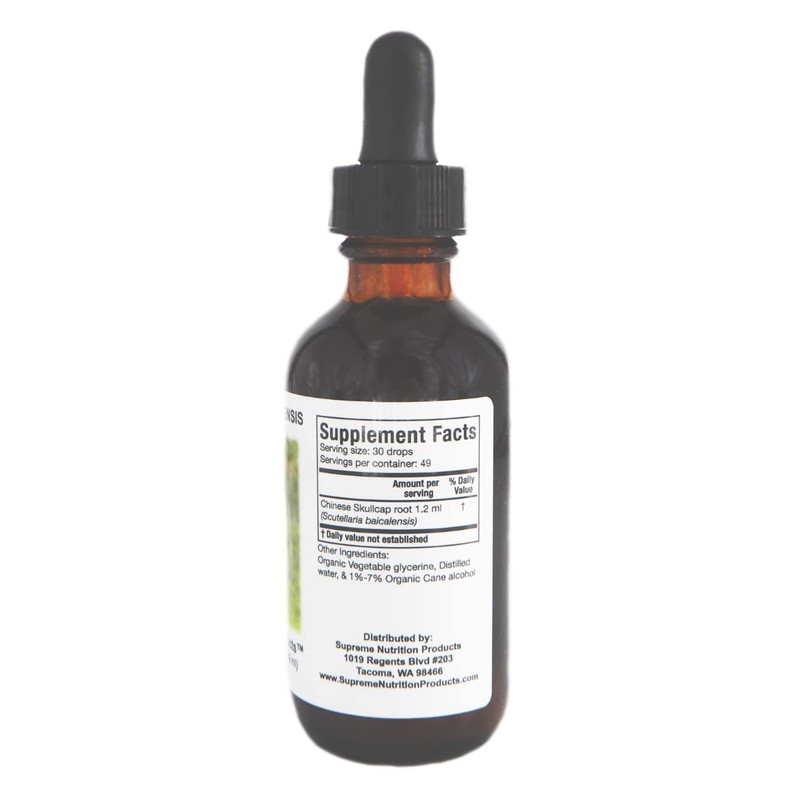 Supreme Nutrition Scutellaria Baicalensis Tincture, 2 fl. oz.