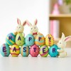 Soulnioi Bunny and Egg Figurine Centerpiece Decoration Easter Tabletop Decoration