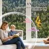 DULEIXUFHEE Window Privacy Film One Way, Green Leaf, 17.7 x