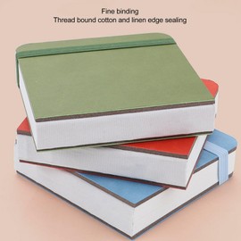 Watercolour Sketchbook for Painting, 30 Sheets 10 x 10 cm Pockets Watercolour Notebook, Portable Watercolour Paper Diary for Sketching, Doodling and Writing (Orange)