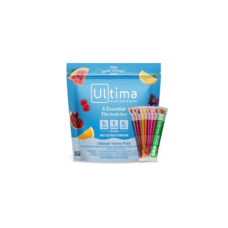 Ultima Replenisher Daily Electrolyte Powder – Ultimate Variety Pack, 36