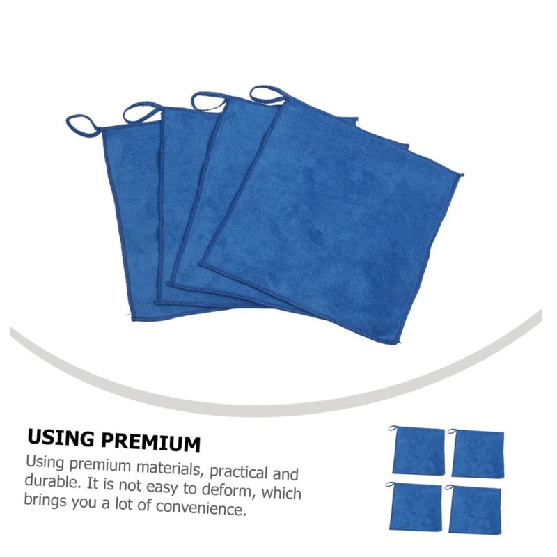 ORFOFE 4Pcs Super Absorbent Cleaning Towels Durable Drying Towels for