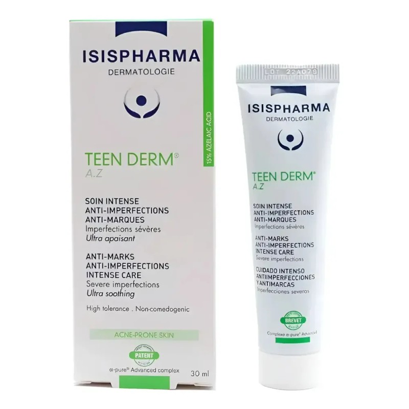 Isispharma Teen Derm Az 30ml Gel Crema Facial Anti Imperfecciones