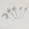 Stars Moon Hair Bobby Pins for Women Flower Hair Clip