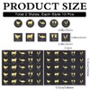GORGECRAFT 500Pcs 1 Inch Wedding Meal Choice Stickers: Gold, Square