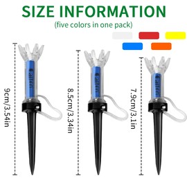 Improve Your Golf Game with the Caiton 5pcs Magnetic Plastic Golf Tee Set - 360degree Boun